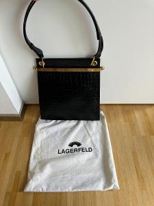 KARL LAGERFELD vintage kožená kabelka z 80. rokov