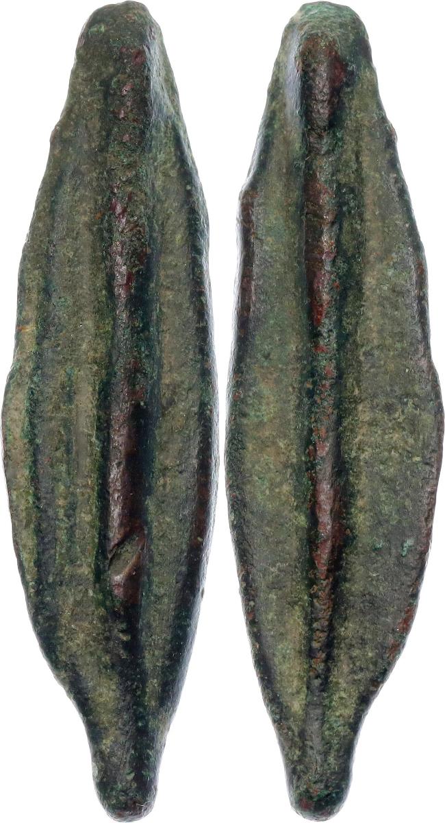 Grécko Skytské primitívne peniaze v tvare hrotu šípu 600 - 500 pred n. l - Zberateľstvo