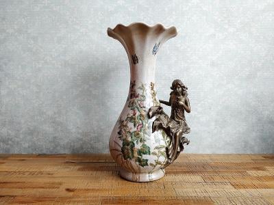 Art Nouveau-Porcelánová váza v secesním stylu-dárek pro maminku