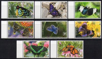 Cookovy ostrovy-Motýli 2020**  Mi.2279-2286 / 160 €