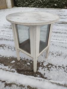 Okrúhly Art-deco stolík s preskleným barom