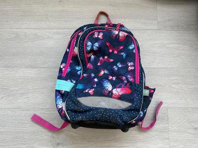 Dívčí školní batoh / aktovka Topgal s motýlky