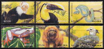 Angola-Jihoamerická fauna 2000**  Mi.1485-1490 / 10 €