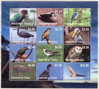 Tonga-Ptáci 2012** Mi.Klb.1754-1765 / 60 €