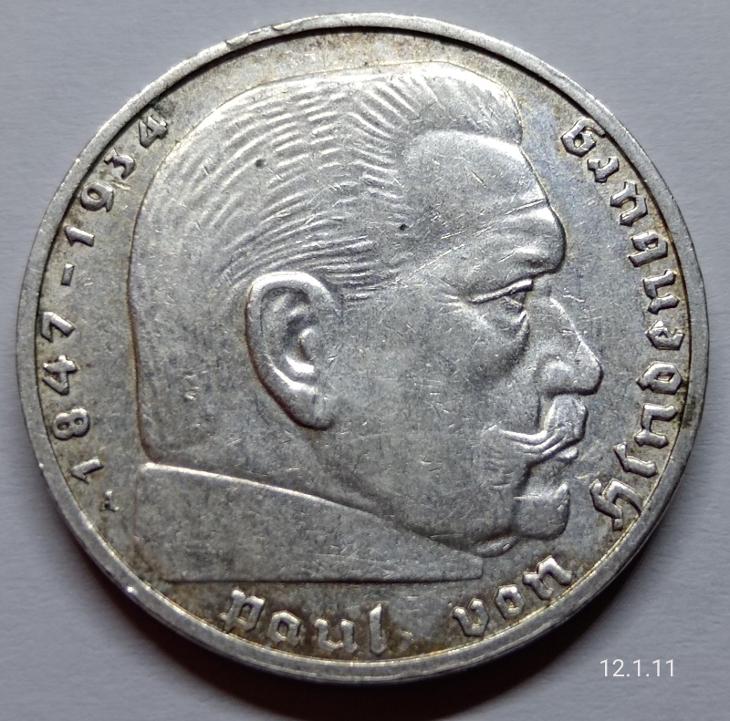 Strieborná minca 2 Marka 1939 A Nemecko - Numizmatika