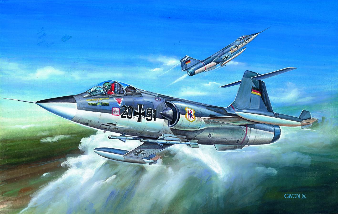 F-104G - Academy Model Kit 12443 1:72 - Vojenské modely lietadiel