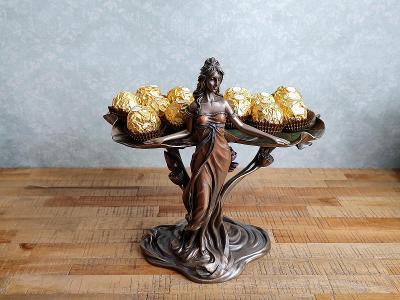 Krásný podnos na bonbony - Stojan na šperky - socha soška Veronese 