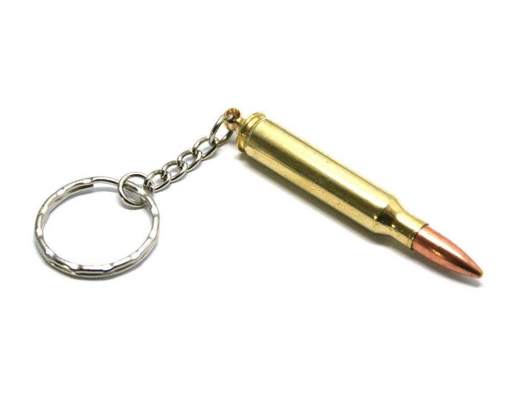 Kľúčenka z náboja .223 Remington / 5,56x45 NATO darček pre mužov - undefined