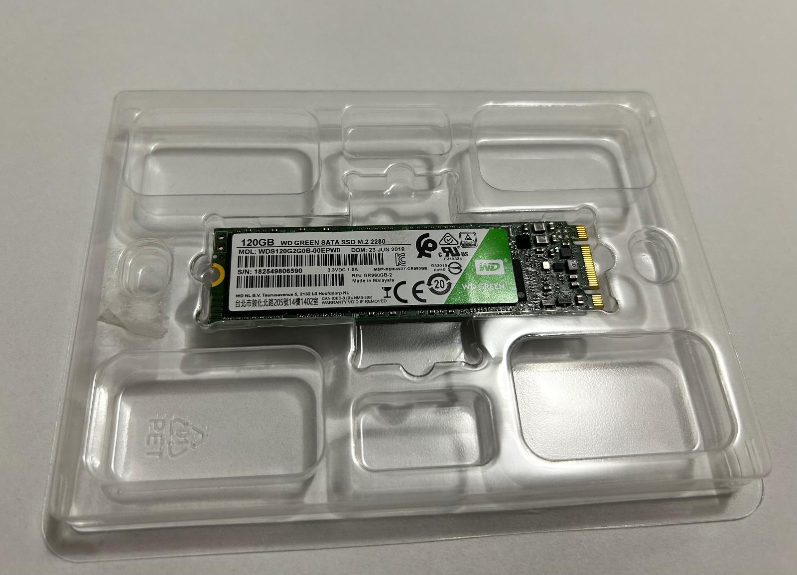 WD SSD GREEN M.2 120 GB - Počítače a hry