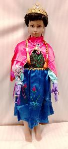 Kostým Anna šaty pelerína, mega set, copy, 98-110 cm