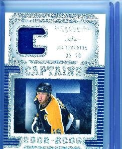 Joe Thornton 22-23 Leaf In The Game Used Captains Silver Sparkle 2/20