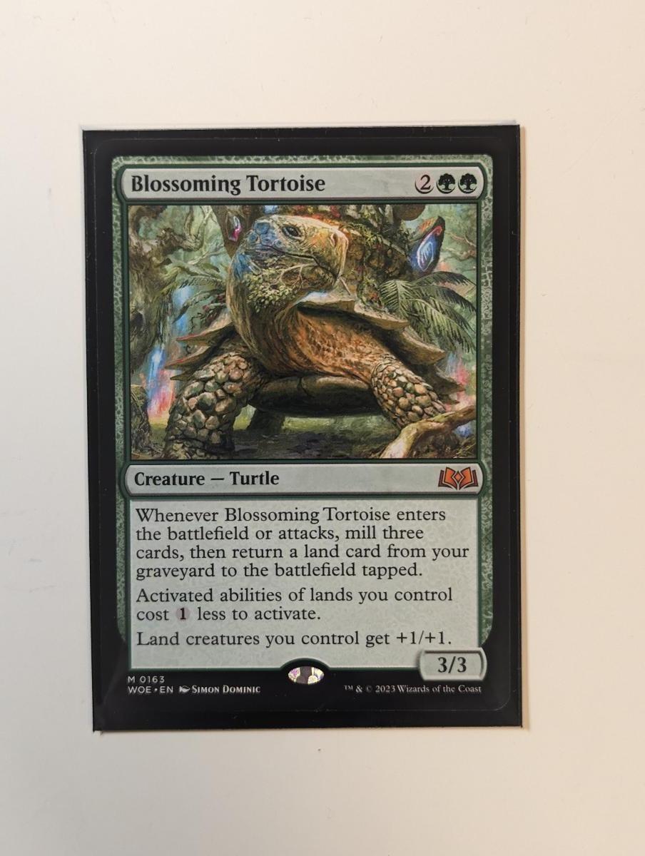 MTG Blossoming Tortoise WOE - Kartová hra Magic: The Gathering