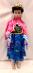 Kostým Anna šaty pelerína, mega set, copy, 128-140 cm - Oblečenie pre deti