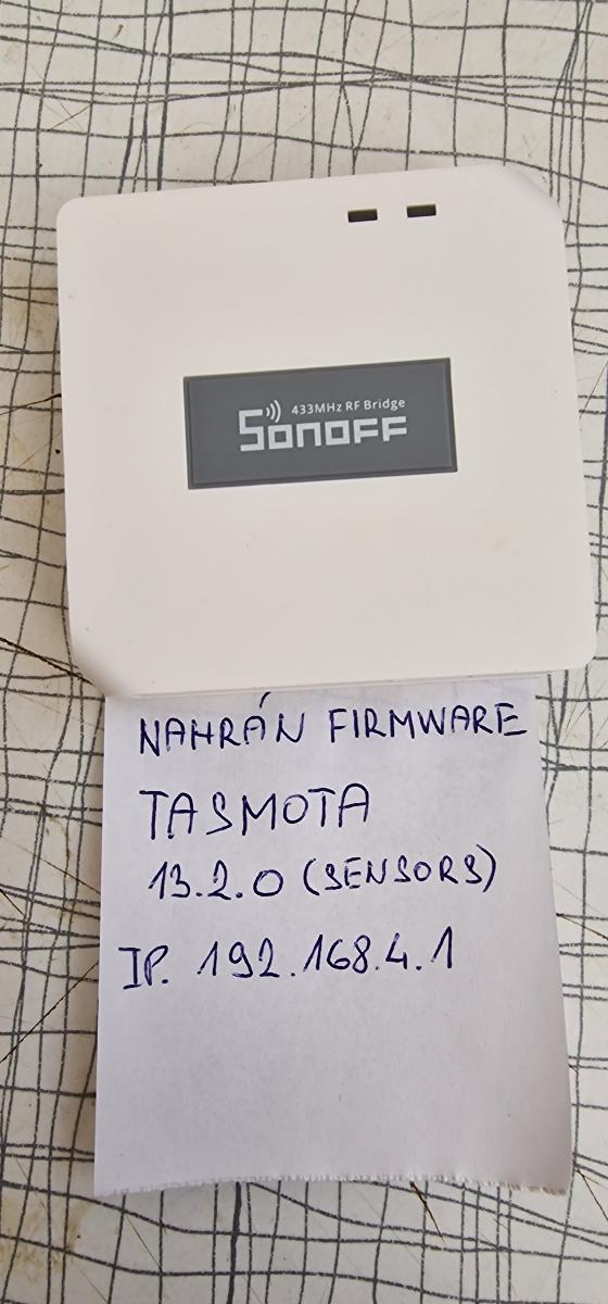 SONOFF RF Bridge nahraná TASMOTA - Elektro