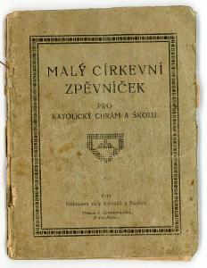 Náboženské-malý zpěvníček církevní-1923-tisk-Praha-Michle-Nusle