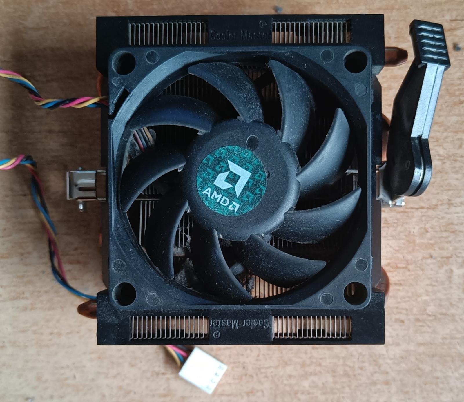 Chladič s větráčkem používaný pro procesor AMD FX-8350, socket AM3+ - Počítače a hry