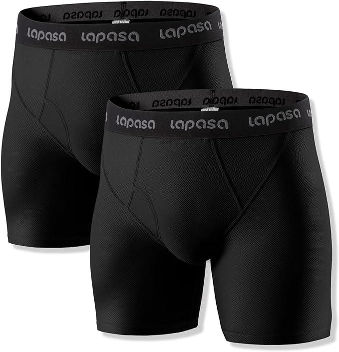Pánske športové funkčné rýchloschnúce boxerky 2 ks Lapasa veľ M - Pánska spodná bielizeň