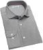 Pánske Business bavlnená košeľa s dlhým rukávom slim fit šedá S / M - Oblečenie, obuv a doplnky