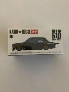 Mini GT 1/64 Kaido House Datsun 510 Pro Street Greddy Gun Metal Grey