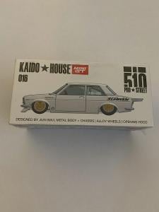 Mini GT 1/64 Kaido House Datsun 510 Pro Street Greddy Pearl White