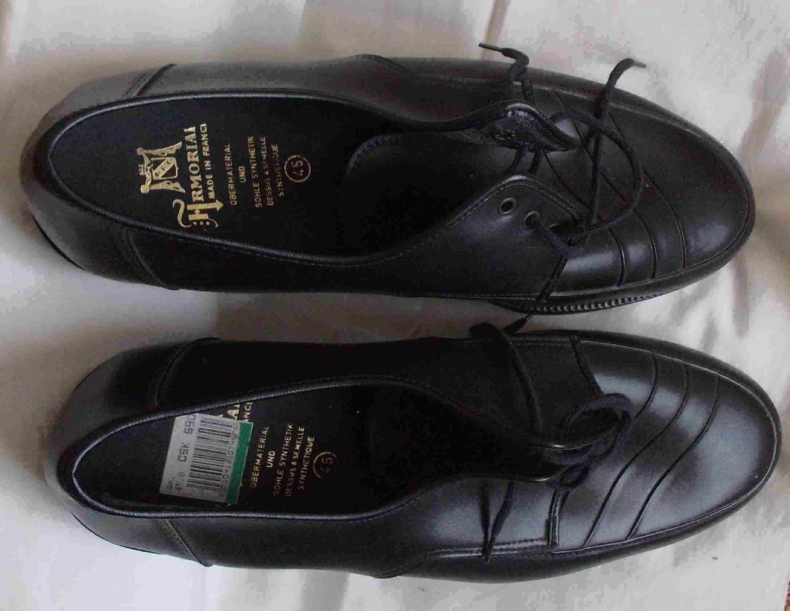 Čierne poltopánky „made in France" udaná veľkosť 45, v skutočnosti 43 - Oblečenie, obuv a doplnky
