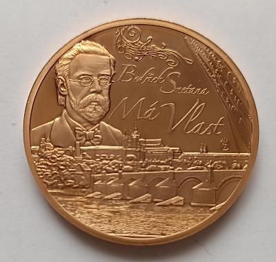 Mince Bedřich Smetana má vlast Pamětní mince.32 gramu. z certifikátem