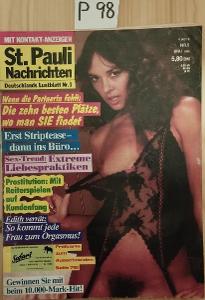 Porno Německo 1988 Retro časopis Erotika akt pavool Nr.P98