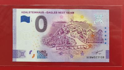 0 Euro bankovka Hitler ORLIE HNIEZDO, Kehlsteinhaus, ANNIVERSARY, TOP!!!