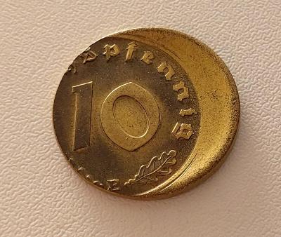 Chyboražba - 10 Reichspfennig - (č.622)