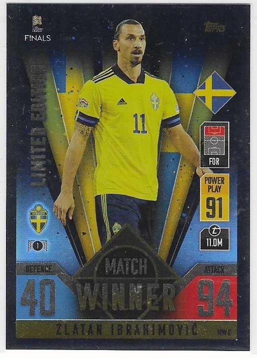 Match Attax 101 21/22 Zlatan Ibrahimovič #MW 2 Limited Edition Švédsko - Športové zbierky