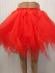 Dámska červená asymetrická tylová sukňa, XL - Dámske oblečenie