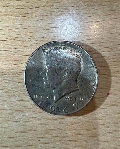 1/2 Dollar USA 1967 stříbro