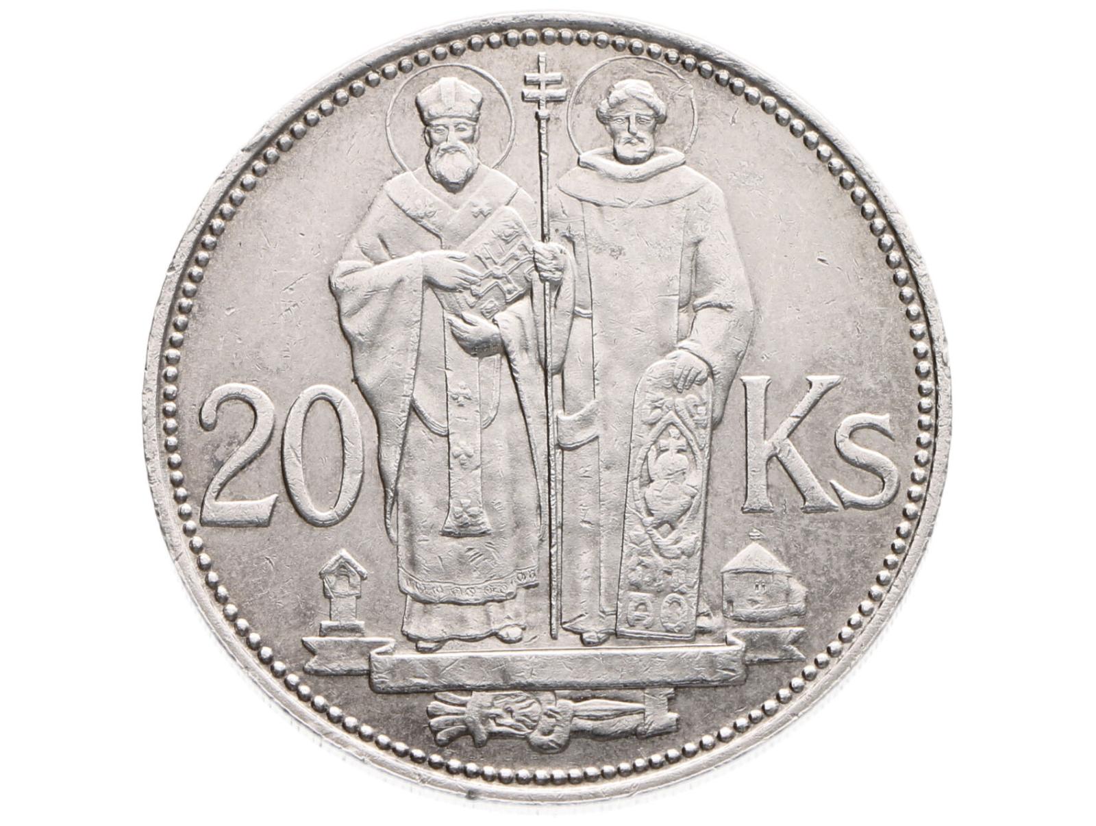 20 Ks 1941 dvojitý krížik, zriedkavý a hľadaný variant, Slovenský štát - Zberateľstvo