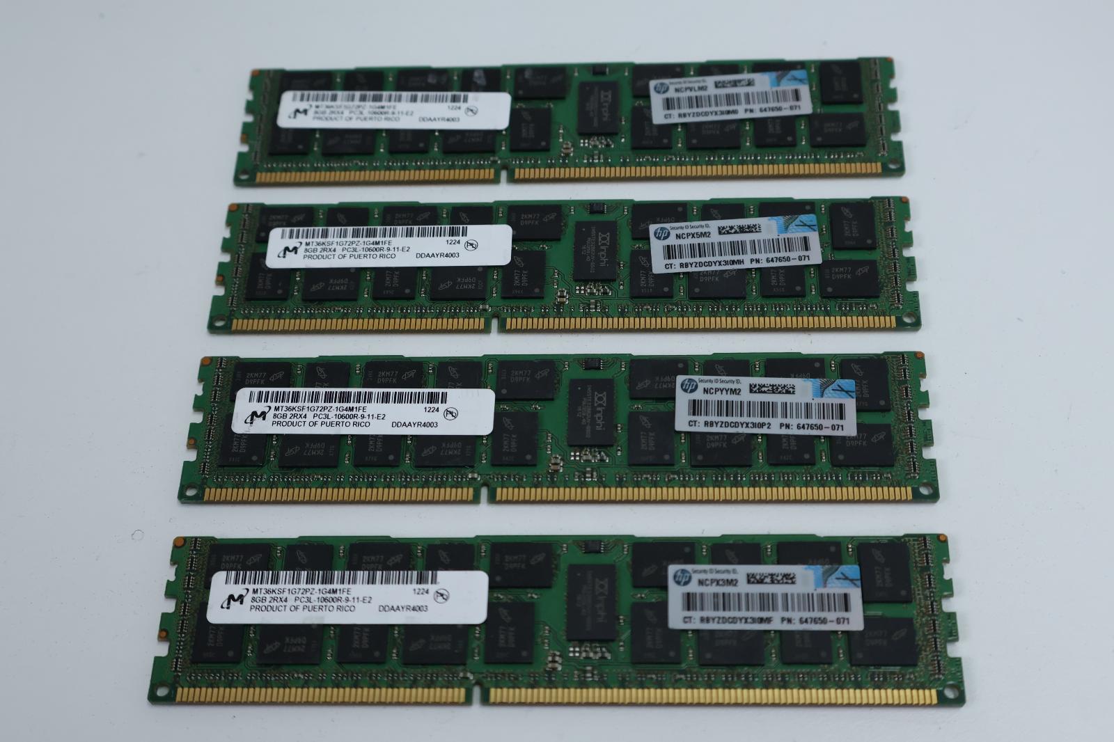 32GB (4x8GB) DDR3 RAM ECC, Záruka 12M, Faktura [I313] - Počítače a hry