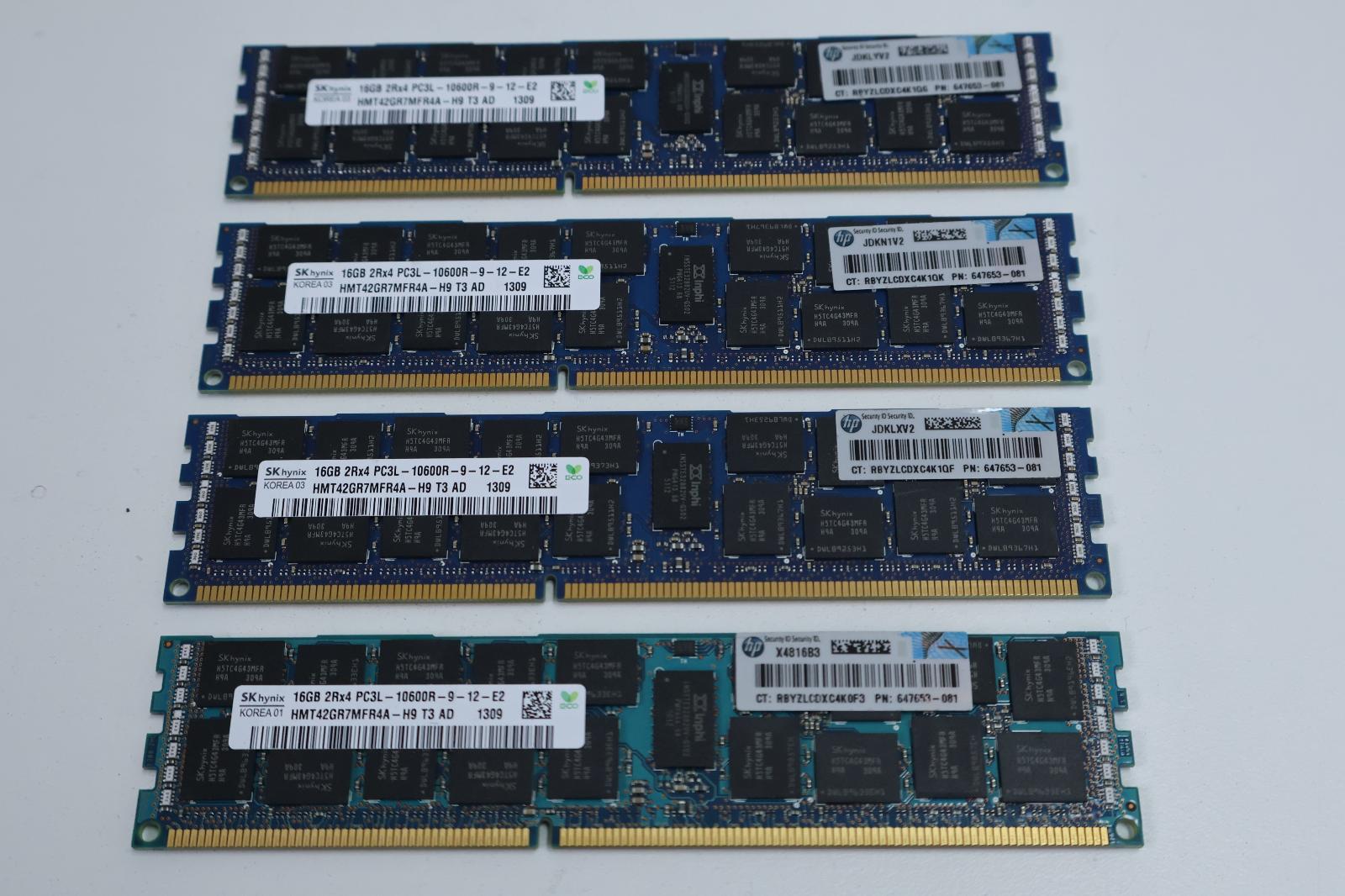 64GB (4x16GB) DDR3 RAM ECC, Záruka 12M, Faktura [I321] - Počítače a hry