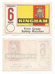 K.č. B- 1747.1 Kingham... - balíčková, dříve k.č. 1677. K6 tmavý papír