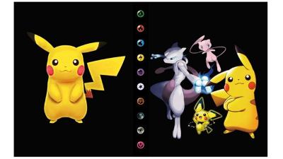 Album Pokémon ( pre 240 kariet) - Pikachu Mewtwo Mew