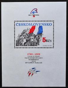 **ČSR, 1989. 200.výročí dobytí Bastily  ARŠÍK/ BL-43f