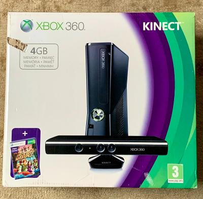 Xbox 360 4GB Kinect Bundle - NOVÁ, NIKDY NEPOUŽITÁ