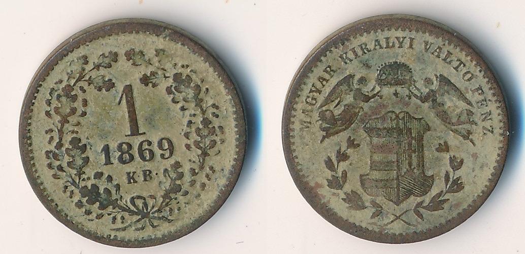 Rakúsko Uhorsko 1 krajczár 1869 - Numizmatika