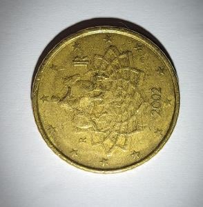 mince 2002 Itálie 50 centů Euro