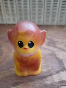 RETRO hračka - gumová opička