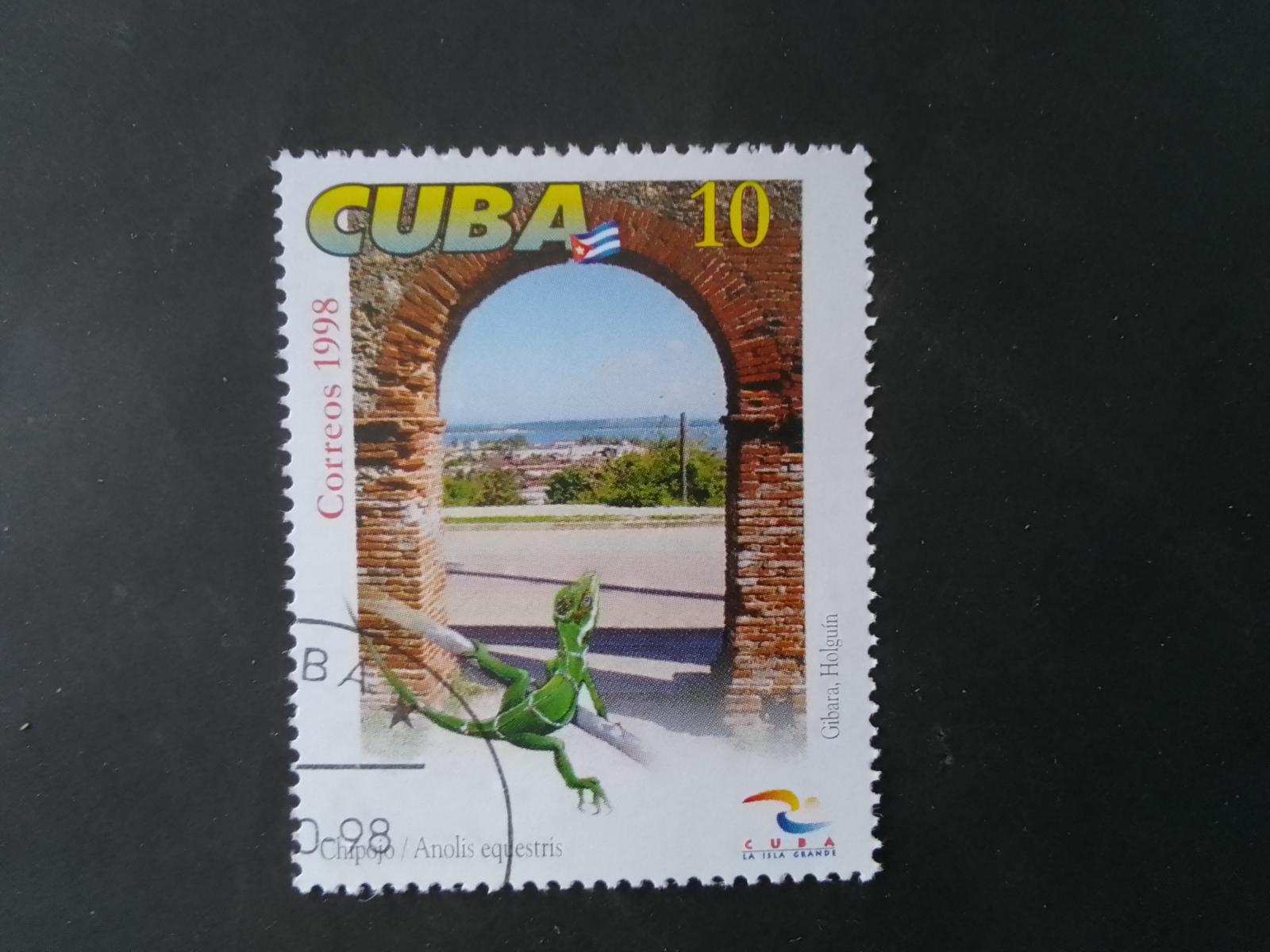 zn. Kuba fauna jašterice - Tematické známky