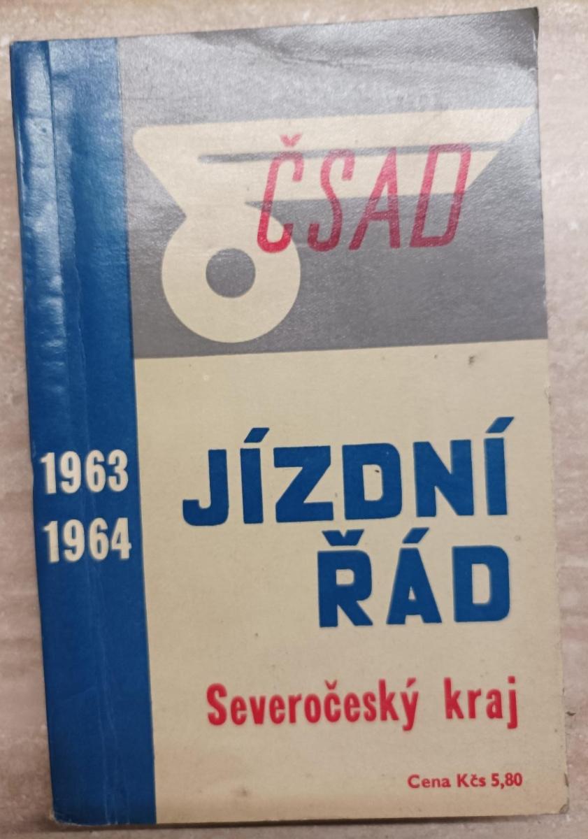 Cestovný poriadok ČSAD 1964-1965 Severočeský kraj - Ostatné zberateľské predmety