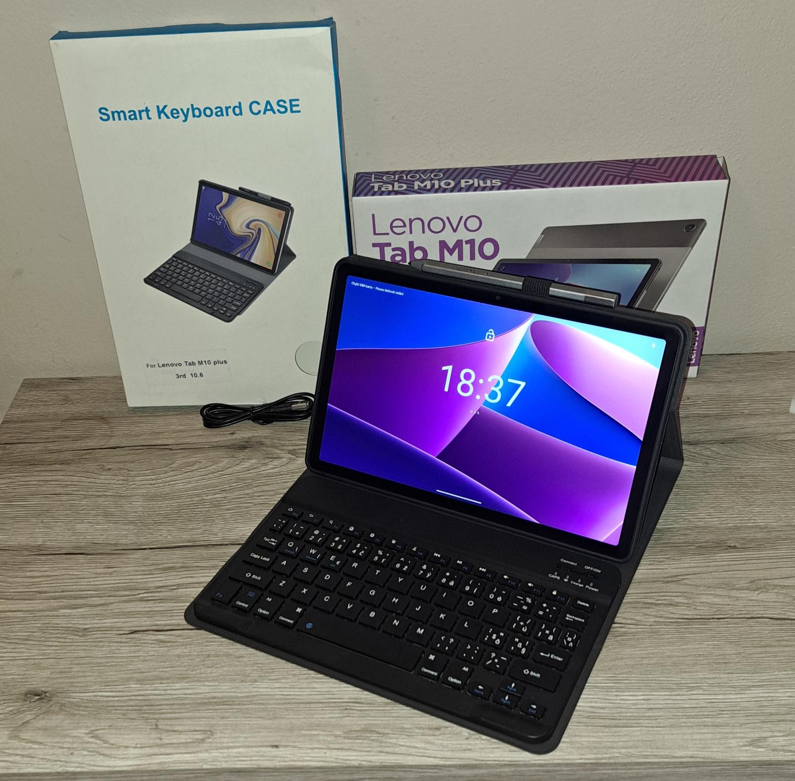 Tablet LENOVO Tab M10 Plus s púzdrom, klávesnicou a perom - Počítače a hry