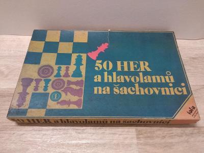 TOFA - Stará hračka - 50 Hier a hlavolamu na šachovnici.