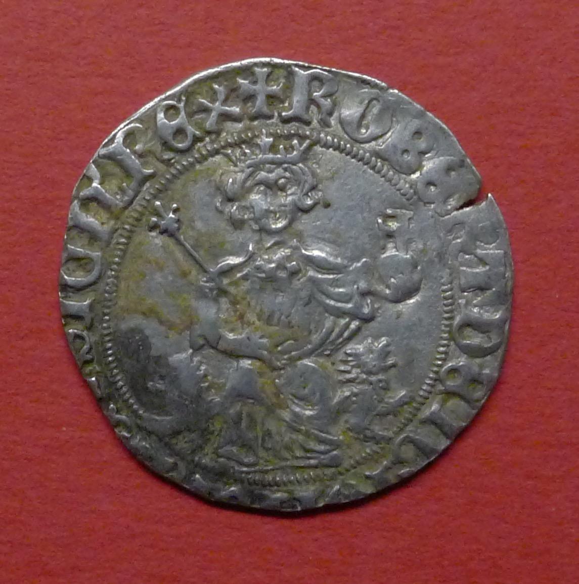 Strieborné Gigliato Robert I. z Anjou 1309-1343 Neapolské kráľovstvo - Zberateľstvo