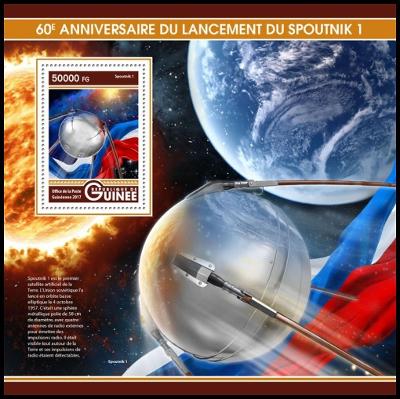 Guinea 2017 Sputnik 1 Mi# Block 2771 Kat 20€ R172