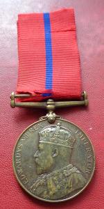 Anglie. 1902 Korunovační Medaile krále Edwarda VII. (Policie) řád