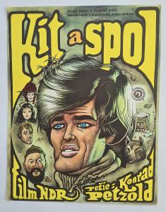 Filmový plakát A3 - KIT A SPOL (Saudek,1975)